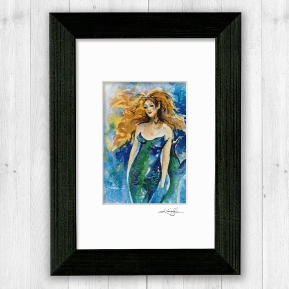 Mermaid Print in Mat from original painting by Kathy Morton Stanion - Azari - Picture 4 of 4